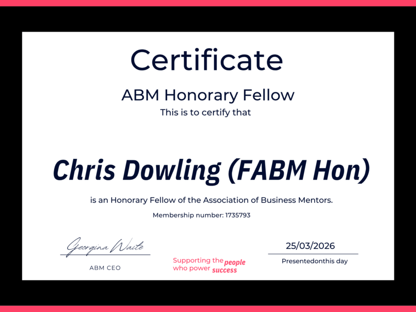 Chris Dowling Awarded ABM Honorary Fellowship